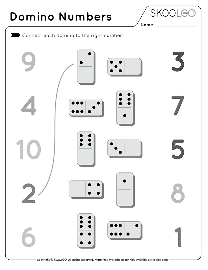 Domino Numbers SKOOLGO