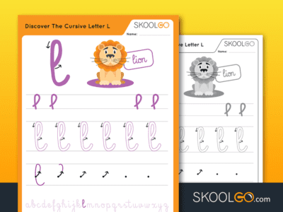 Discover The Cursive Letter L - SKOOLGO