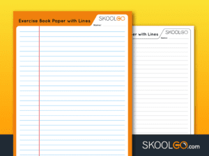 Free Worksheet for Kids - Exercise Book Paper with Lines - SKOOLGO