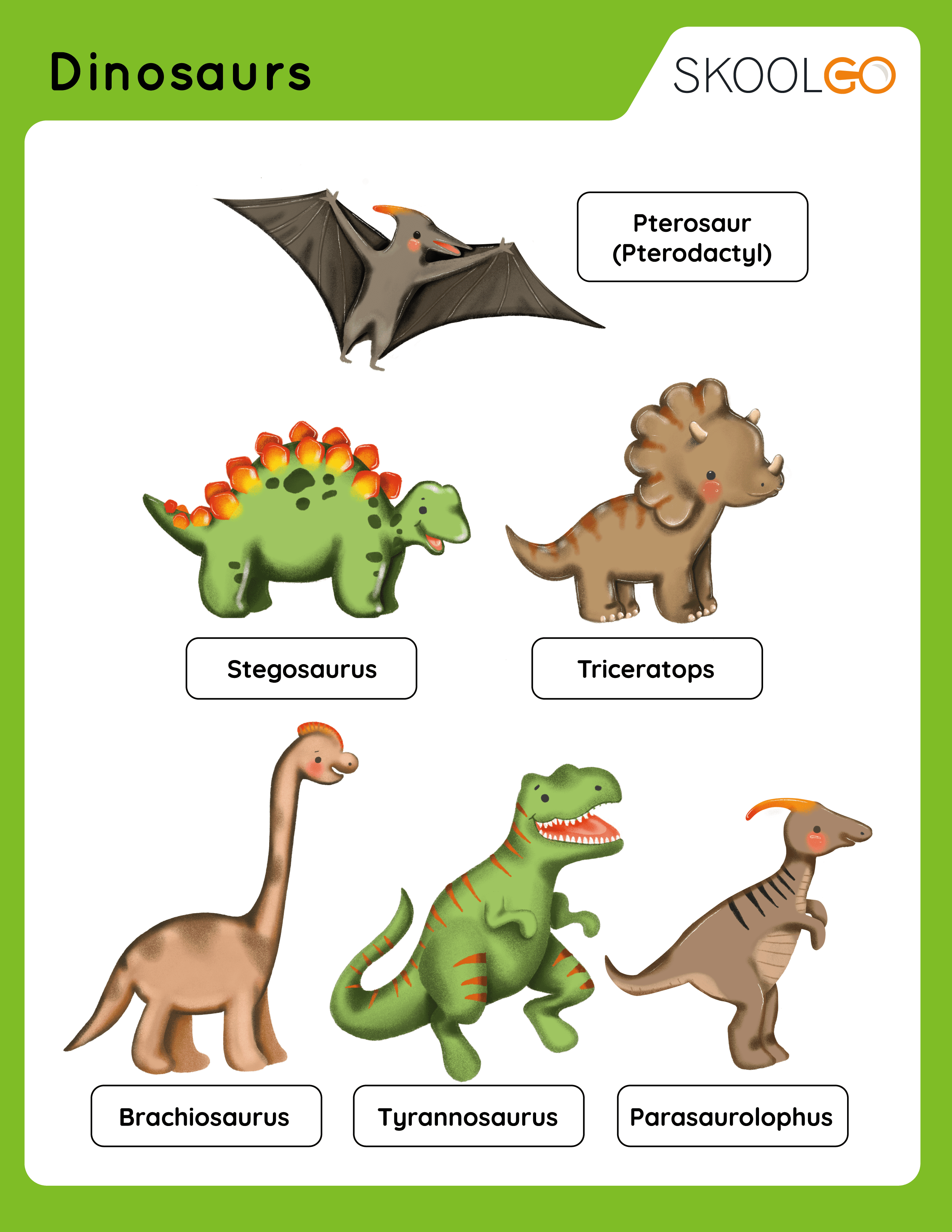 Dinosaurs Free Worksheet SKOOLGO