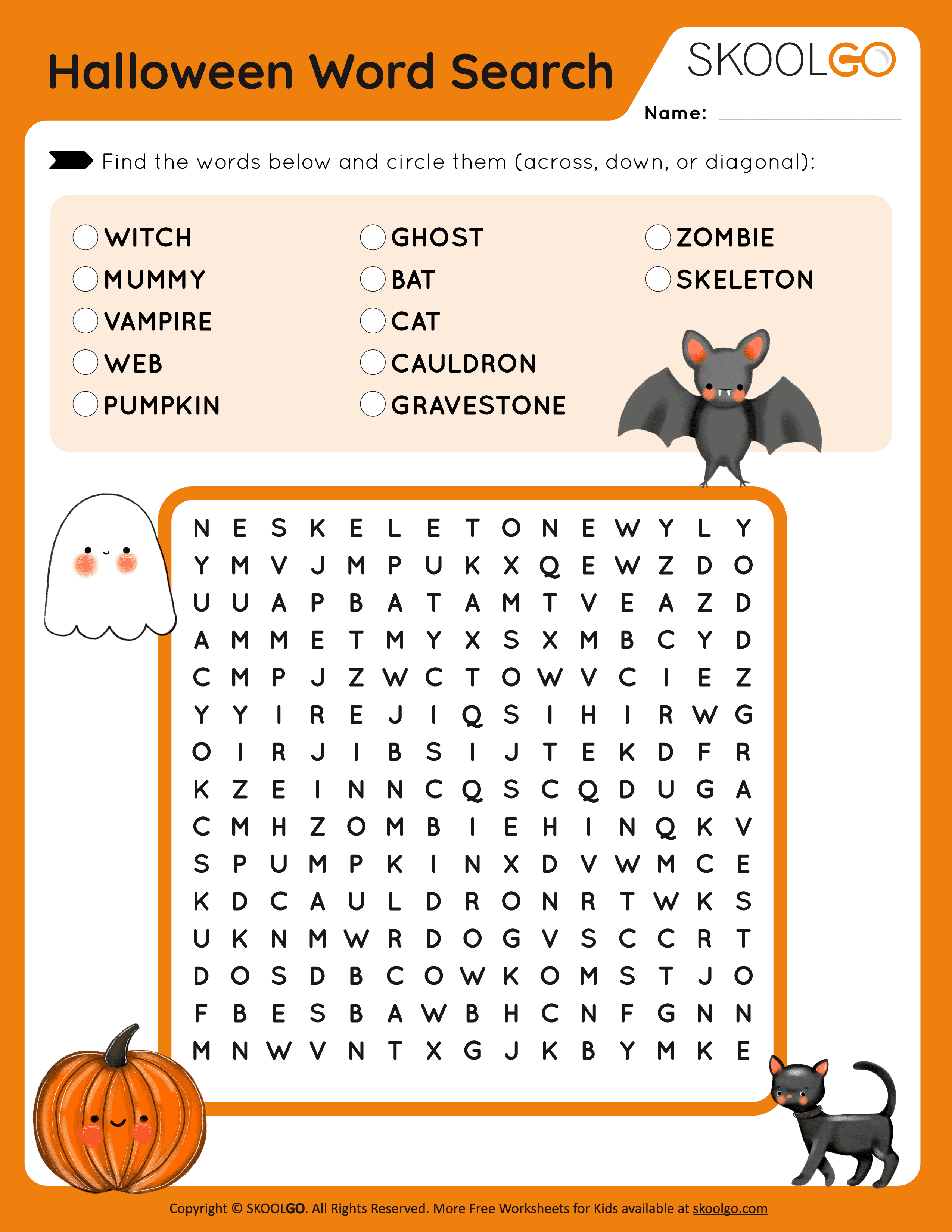 Halloween Word Search Worksheets Halloween Word Search Worksheets