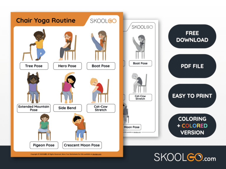 Yoga Routine Free Worksheet SKOOLGO Yoga Routine Free Worksheet SKOOLGO