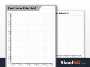 Preview of the Centimeter Ruler Grid worksheet, featuring a ruler grid for classroom or homeschool activities.