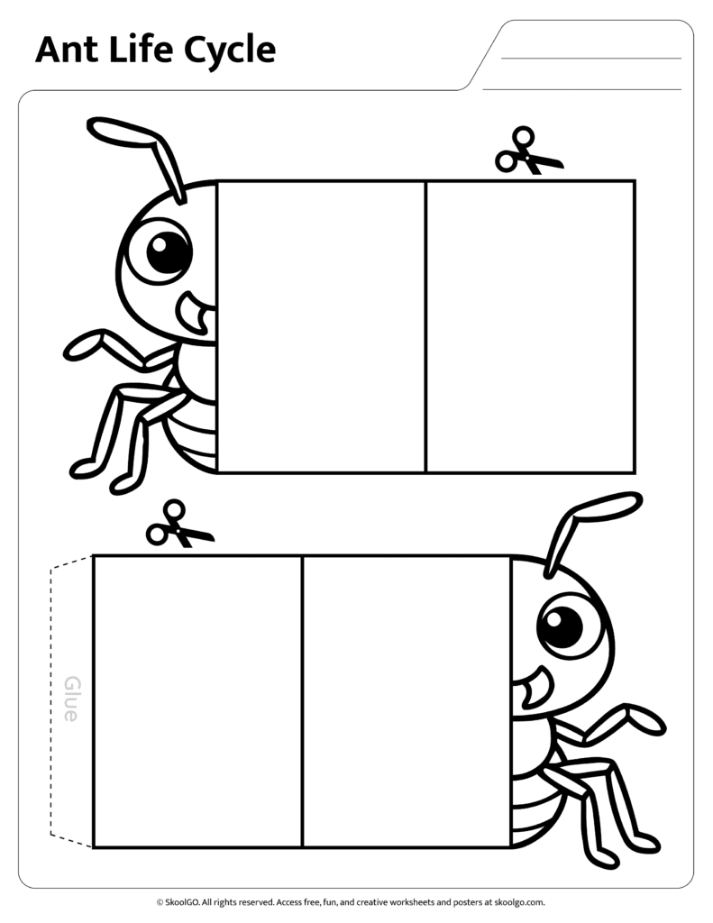 Ant Life Cycle Assembly Template Printable ant life cycle wheel template for hands-on science learning