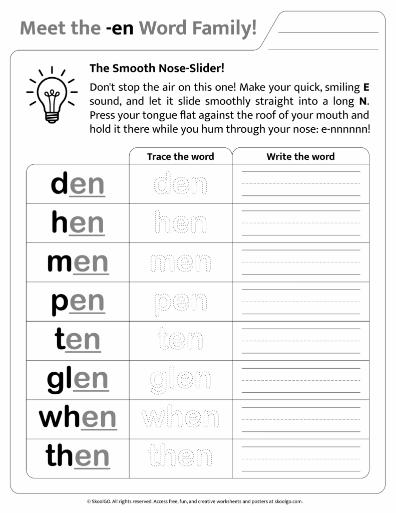Black and white printable version of [en] phonics worksheet