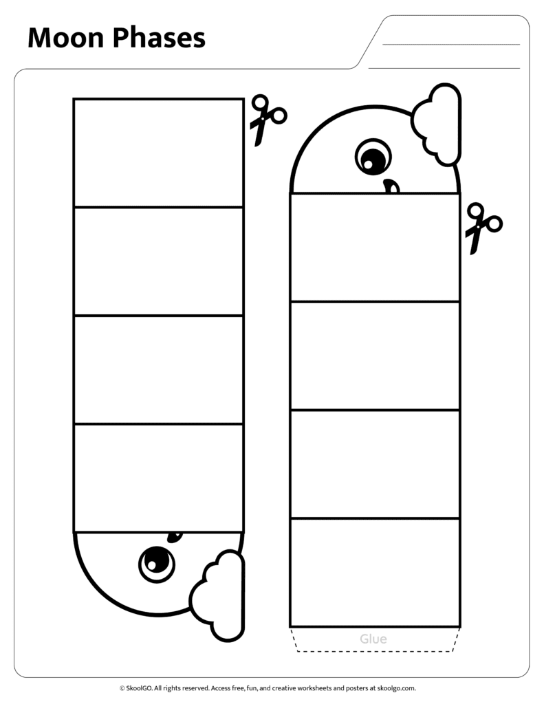 Moon Phases Learning Template Activity Printable moon phases template for hands-on science learning