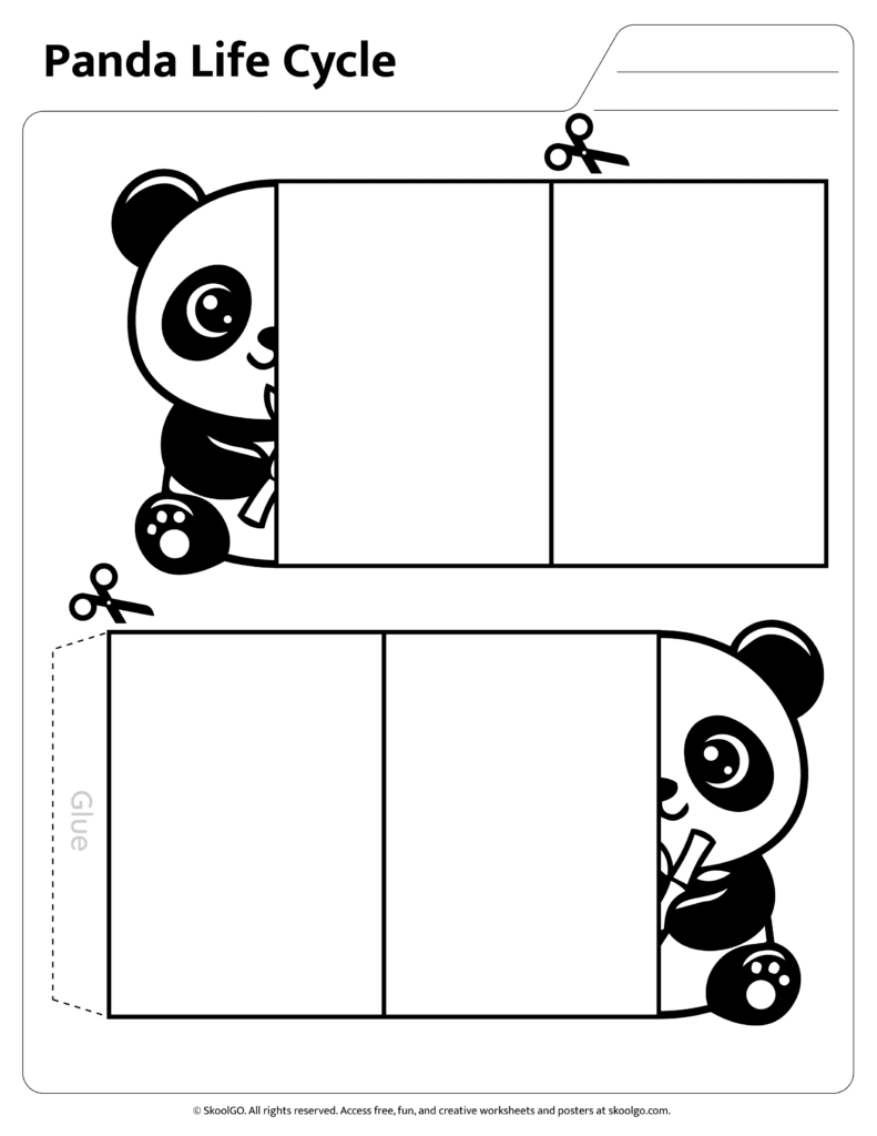 Panda Life Cycle Wheel Activity Color panda life cycle wheel printable activity page