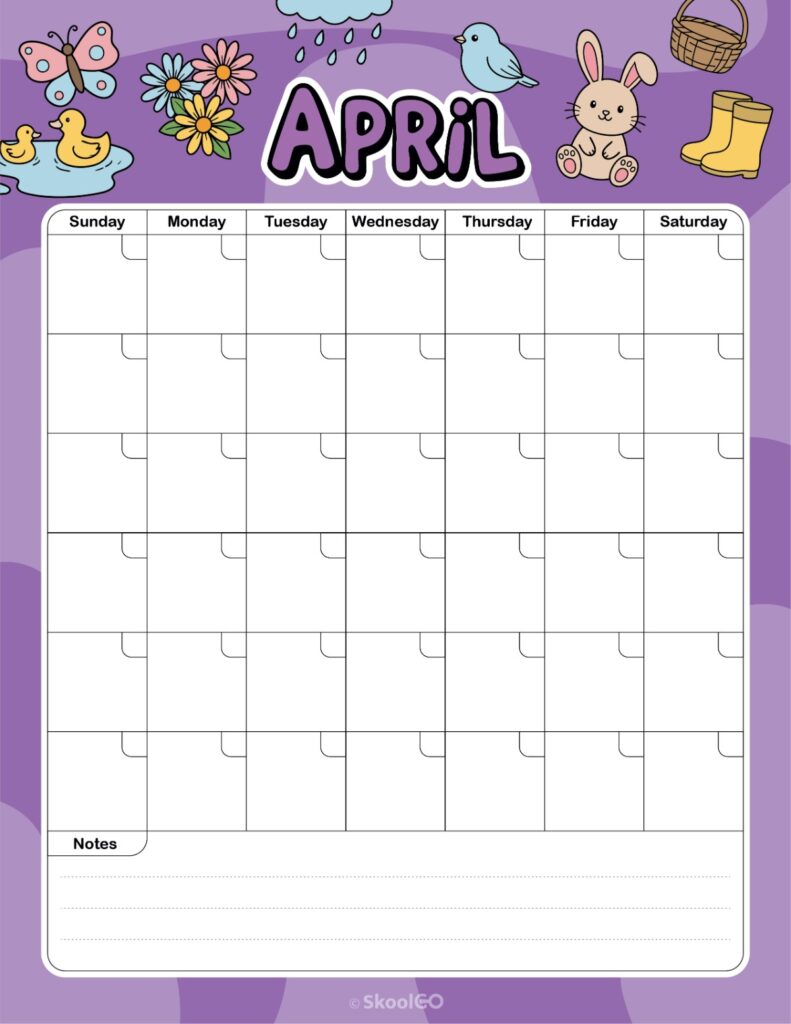 Weekly Journal Planner Layout Printable weekly journal planning page for April