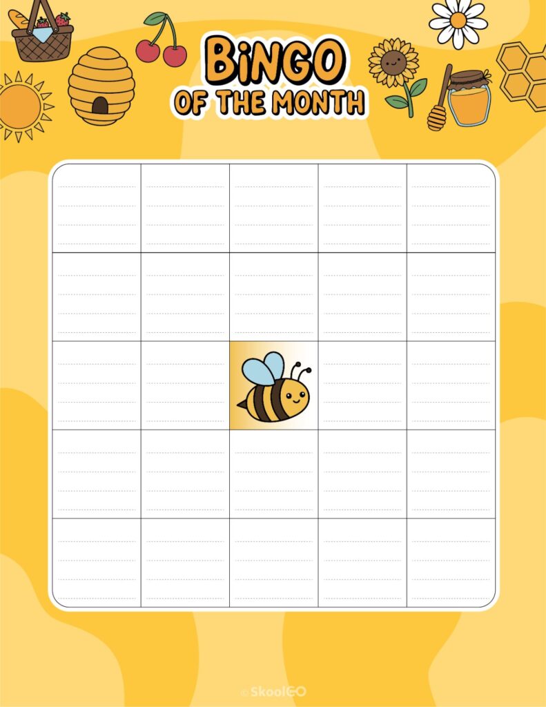June Bingo Activity Printable June bingo activity page for journaling and planning