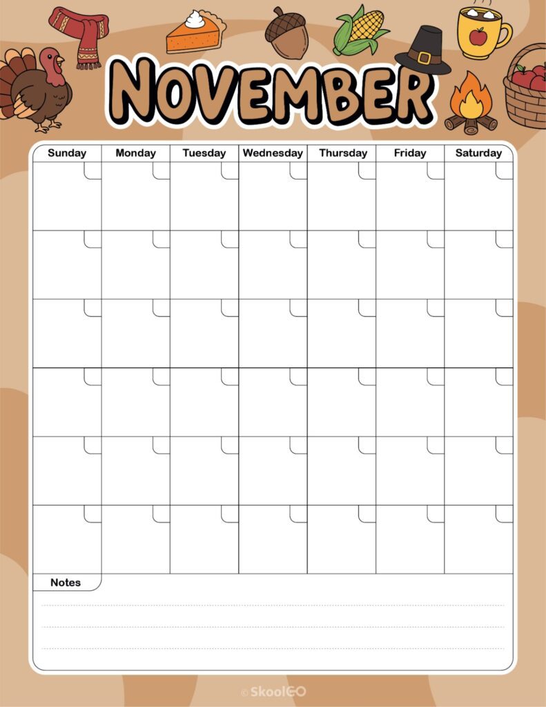 Weekly Journal Planner Layout Printable weekly journal planning page for November