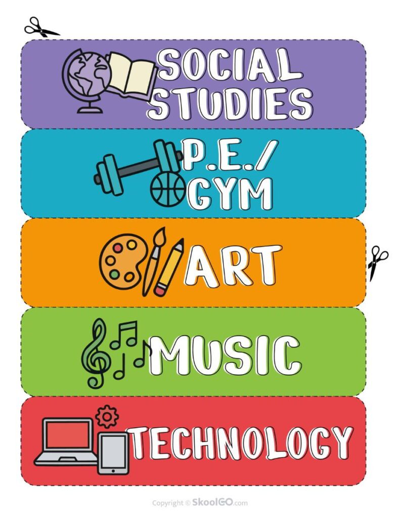 Teacher Toolbox Labels – Special Subject Drawer Labels Teacher toolbox labels for social studies, PE, art, music, and technology classroom drawers.