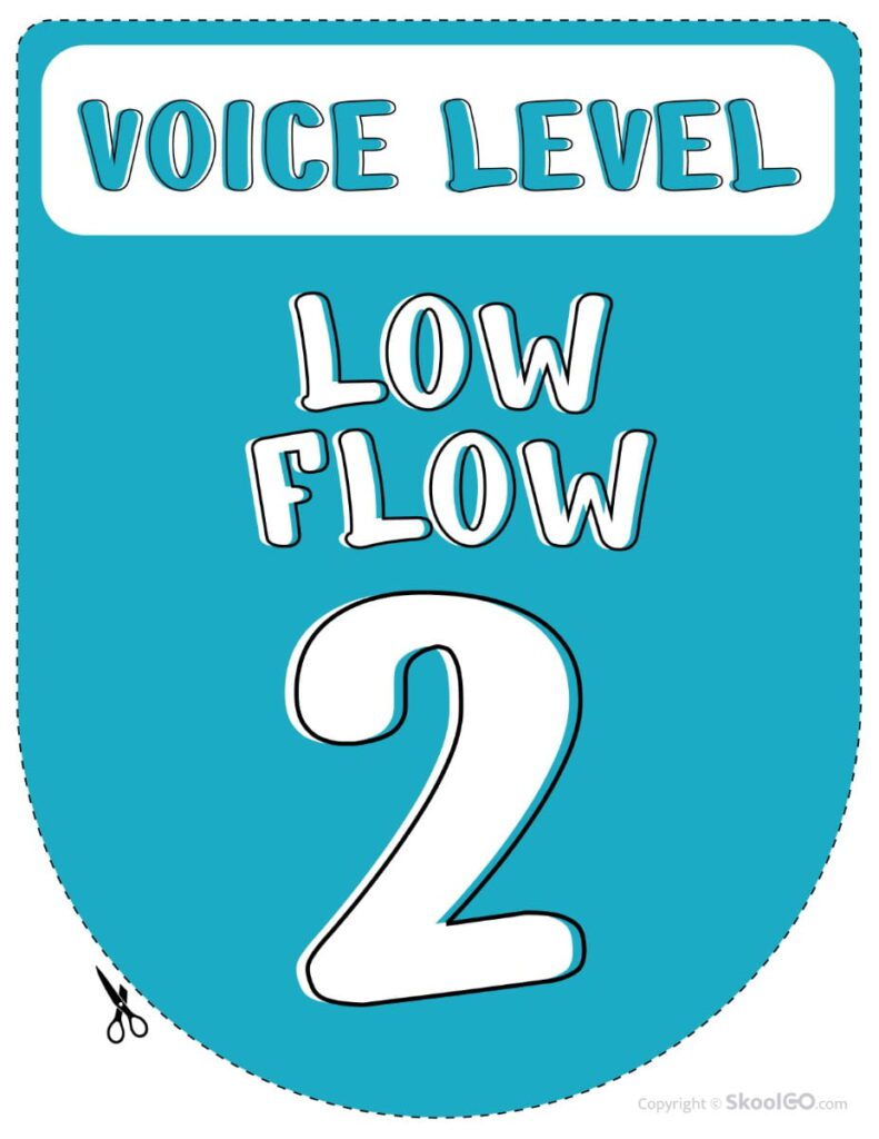 Voice Level 2 Classroom Poster Printable Voice Level 2 classroom display poster in color.